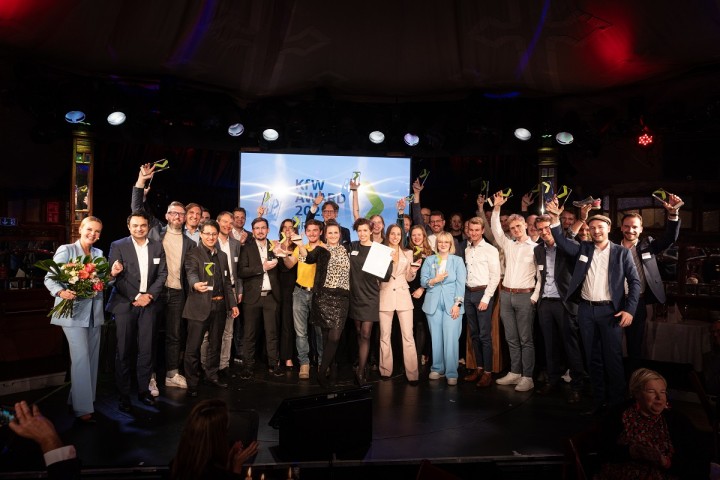 Siegerfoto vom KfW Award Gründen 2023