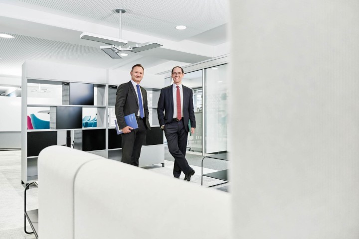 NBank-Vorstandsmitglieder Michael Kiesewetter und Dr. Ulf Meier