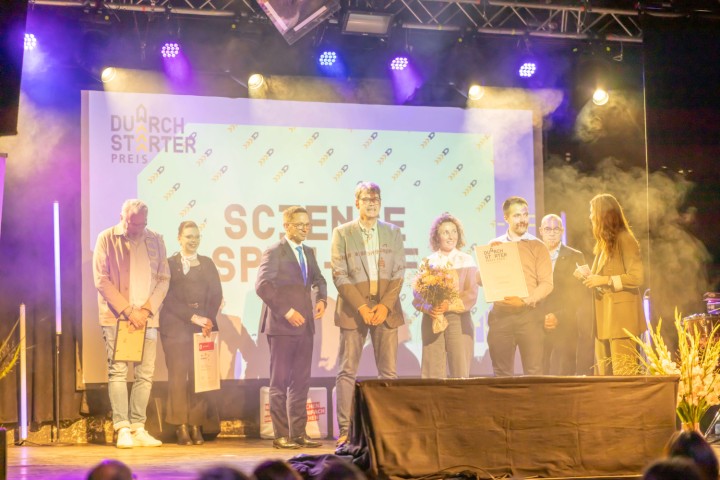 Die 2. Platzierten in der Kategorie Science Spin-off: GliTTher GmbH