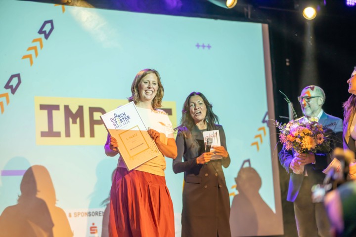 Das Siegerteam der Kategorie Impact: PLiX Care Innovation GmbH