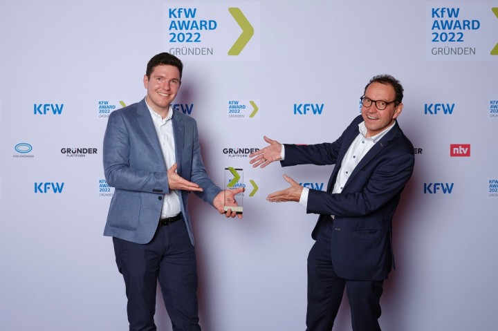 AGVOLUTION GmbH mit dem KfW Award Gründen für Niedersachsen ausgezeichnet
